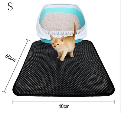 Double Layer Litter Cat Bed Pads Litter Mat