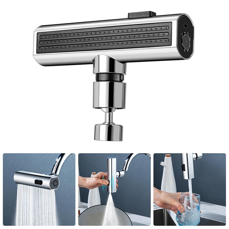 Rotating Kitchen Faucet Waterfall Outlet Splash