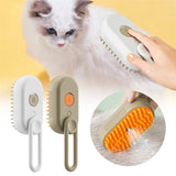 Pet Steam Brush 3 In 1 Electric Spray For Pet Massage & Grooming Comb Hair