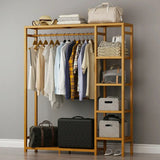 EcoStyle Bamboo Garment Rack with Shelves