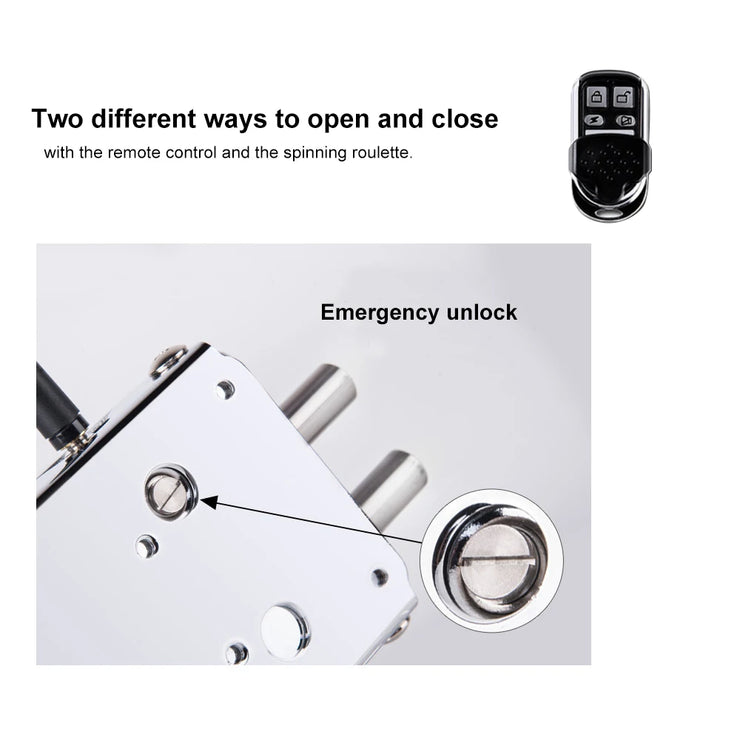 Electronic Smart Lock with Remote Control and Keyless Entry