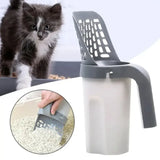 Cat Litter Scoop, Upgraded Cat Poop Scoop with Holder Litter Tray Scoop