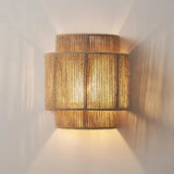 Retro Rattan Weaving Wall Lamp – Handcrafted Elegance