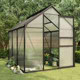 Anthracite Aluminium Greenhouse for All-Season Gardening