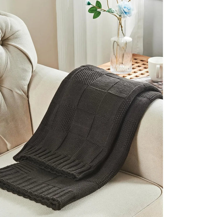 Camping Sofa Knitted Air Conditioning Nap Baby Blanket Soft