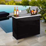 2-Tier Foldable Outdoor Bar Table