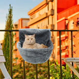 Hanging Radiator Cat Bed with Metal Frame - Luxury Warm Fleece Hammock for Cats