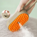 3-in-1 Pet Grooming Spray Brush