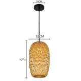 ZenWeave Bamboo Harmony Lamp – A Fusion of Eastern Elegance