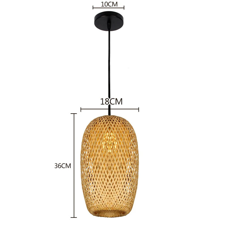 ZenWeave Bamboo Harmony Lamp – A Fusion of Eastern Elegance