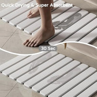 Luxury Quick-Dry Foldable Stone Bathroom Mat
