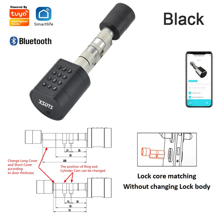 Tuya Smart Lock with Multi-Method Unlocking and Smart Home Integration