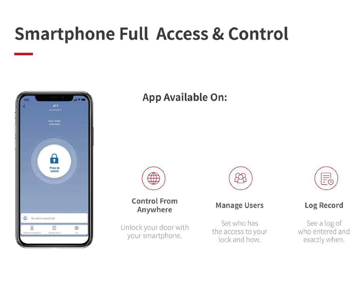 Pro Max Smart Lock with Bluetooth & Remote Unlocking