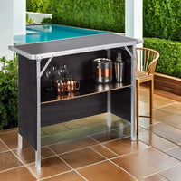 2-Tier Foldable Outdoor Bar Table