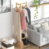 Bamboo Elegance Coat Tree – Minimalist Modern Storage Solution