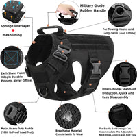 K9 Tactical Military Vest for Dogs – Training Harness & Leash Set for All Breeds