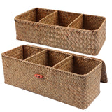 Hand Woven Storage Baskets With Dust Lids Storage