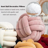 Handmade Knot Ball Pillow – Aesthetic & Decorative Round Cushion