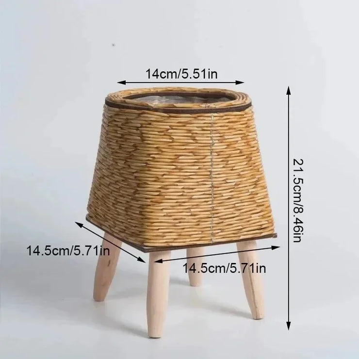 Handmade Rattan Plant Pots – Decorative Flower Pots for Indoor & Outdoor Use