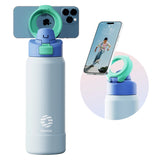 Magnetic Stainless Steel Sports Water Bottle & Device Holder