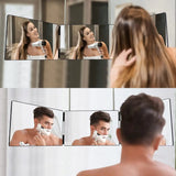 3-Way Folding Hanging Mirror – Portable, Space-Saving & Sleek Design