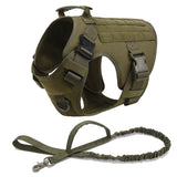 K9 Tactical Military Vest for Dogs – Training Harness & Leash Set for All Breeds