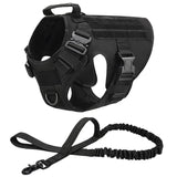 K9 Tactical Military Vest for Dogs – Training Harness & Leash Set for All Breeds