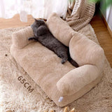 Luxury Plush Cat Sofa Bed – Winter Warm Nest for Cats & Small Dogs