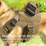 K9 Tactical Military Vest for Dogs – Training Harness & Leash Set for All Breeds