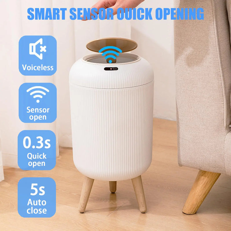 EcoSense Smart Waste Bin – Motion-Activated Elegance for Any Room