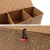 Hand Woven Storage Baskets With Dust Lids Storage