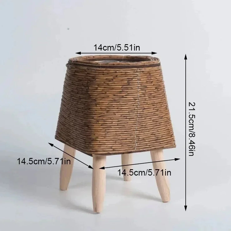 Handmade Rattan Plant Pots – Decorative Flower Pots for Indoor & Outdoor Use