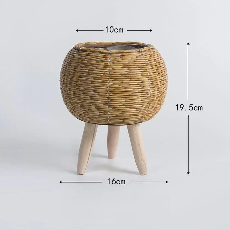 Handmade Rattan Plant Pots – Decorative Flower Pots for Indoor & Outdoor Use