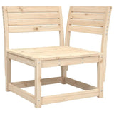 Modular Rustic 4-Piece Solid Pine Outdoor Lounge Set