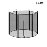 Trampoline Safety Net Enclosure with Zipper & Buckle Lock replacement – Anti-Fall Mesh for Secure Jumping Fun