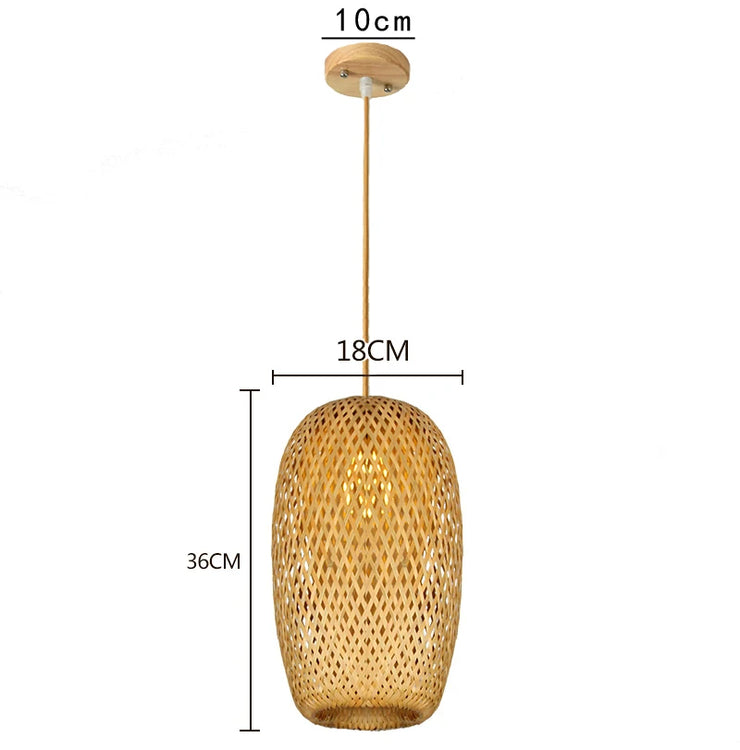 ZenWeave Bamboo Harmony Lamp – A Fusion of Eastern Elegance