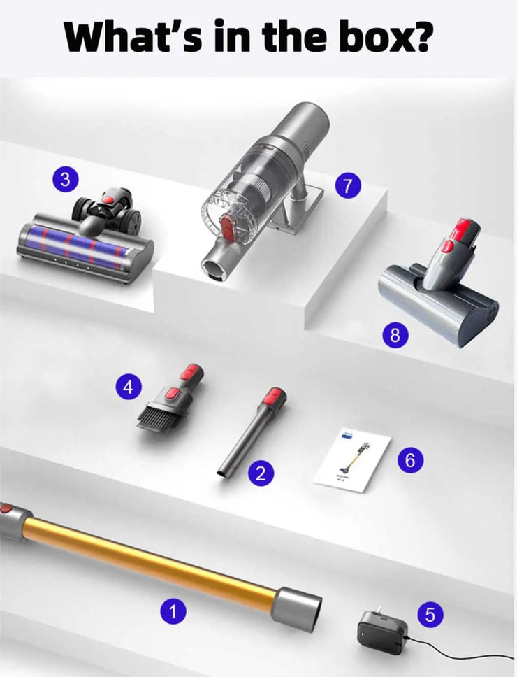 ABIR VC205 Cordless Handheld Vacuum Cleaner – Smart Dust Sensor, 27KPa