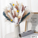 Boho Luxe Pampas Bouquet – 105pcs Dried Flower Arrangement