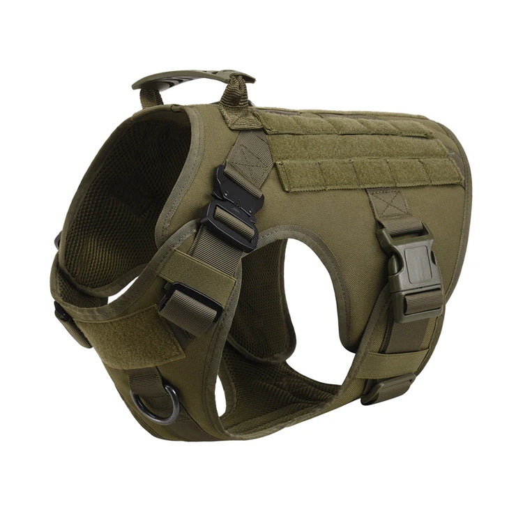 K9 Tactical Military Vest for Dogs – Training Harness & Leash Set for All Breeds