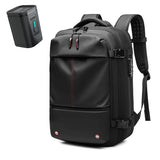 Men’s Expandable Travel Backpack with Vacuum Compression & 17-Inch Laptop Compartment