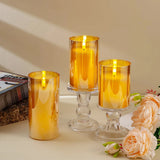 GlowAura LED Flameless Candle Set