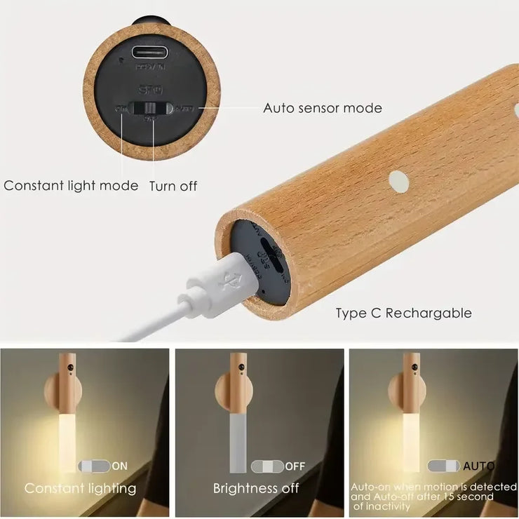 AuraGlow Magnetic Motion Sensor Night Light