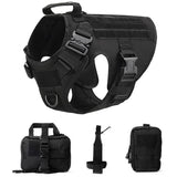 K9 Tactical Military Vest for Dogs – Training Harness & Leash Set for All Breeds