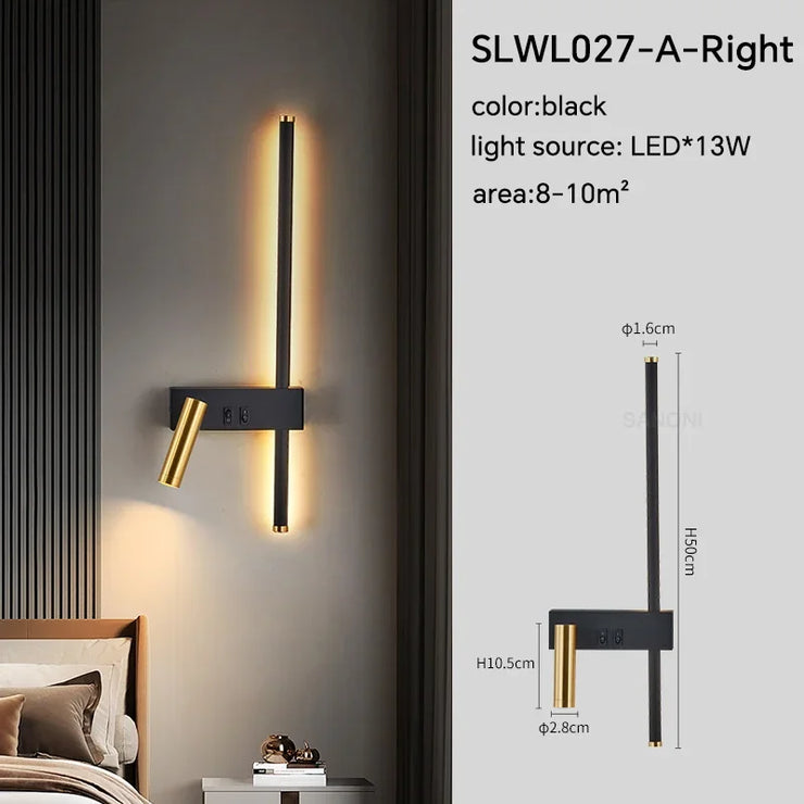 Modern Adjustable LED Wall Sconce – Stylish Bedside & Accent Wall Lighting