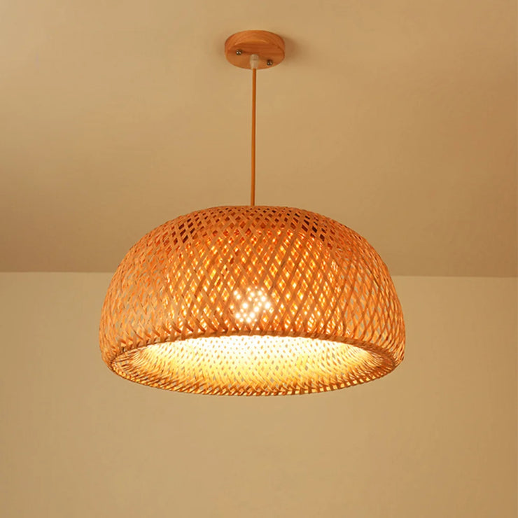 ZenWeave Bamboo Harmony Lamp – A Fusion of Eastern Elegance