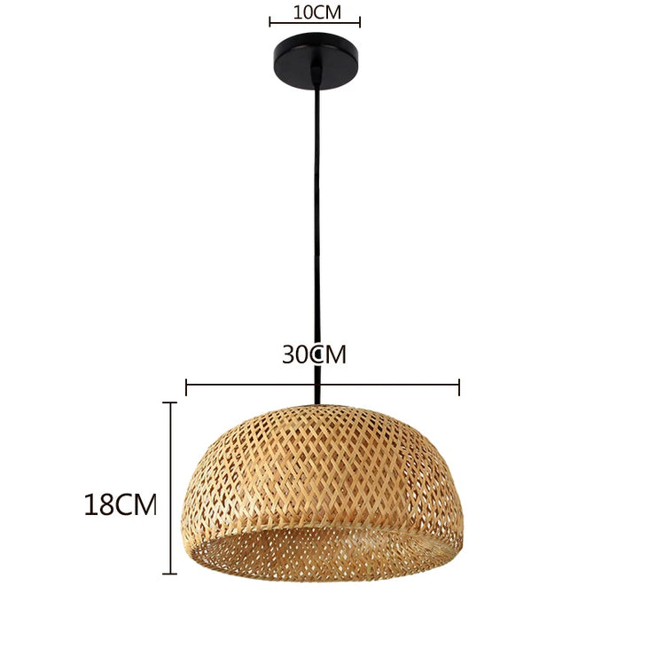 ZenWeave Bamboo Harmony Lamp – A Fusion of Eastern Elegance