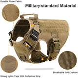 K9 Tactical Military Vest for Dogs – Training Harness & Leash Set for All Breeds