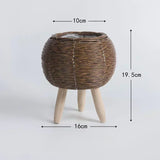 Handmade Rattan Plant Pots – Decorative Flower Pots for Indoor & Outdoor Use