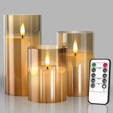 GlowAura LED Flameless Candle Set