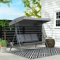 OutSetSunny™ 3-Seater Garden Swing Chair with Canopy
